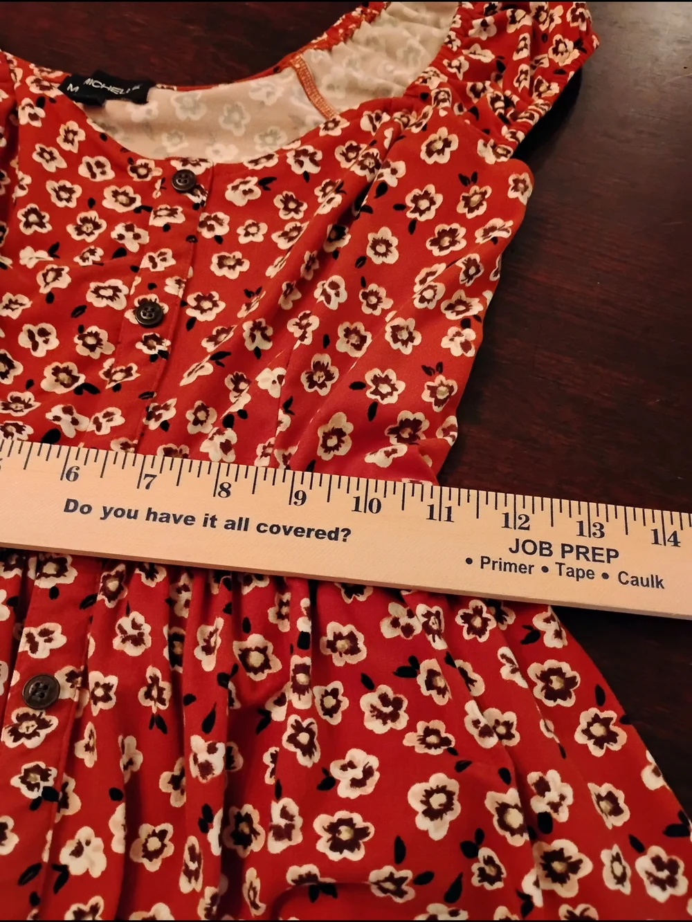 My Michelle Red Floral‎ Puff Sleeve Sweetheart Mini Dress Fit and Flare Womens